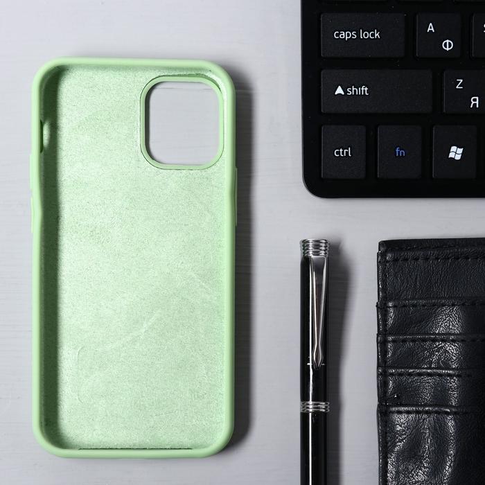 

Чехол Krutoff, для iPhone 12 mini, матовый, мятный