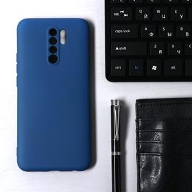 Чехол Krutoff, для Xiaomi Redmi 9, матовый, синий