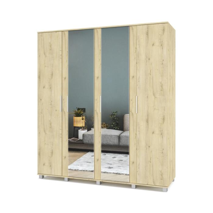 

Шкаф Пандора-П42 520х1900х2100 4-х створчатый с зеркалом Дуб ирландский