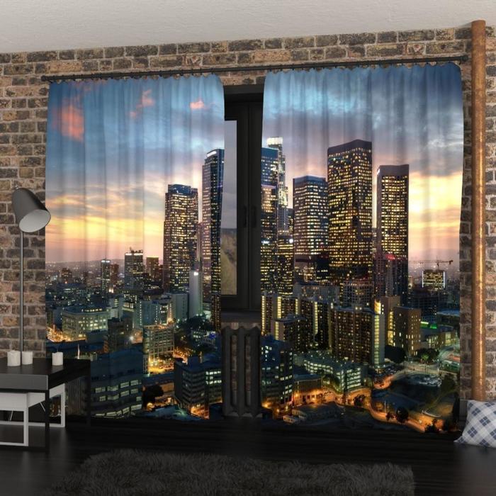 

Фотошторы «Лос-Анджелес на закате», размер 145х260 см, блэкаут