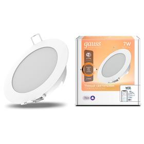 

Светильник светодиодный Gauss Smart Home DIM, 7 Вт, 2700 К, диаметр 105 мм