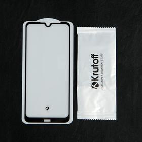 

Защитное стекло Krutoff, для Xiaomi Redmi Note 8T, полный клей, черная рамка