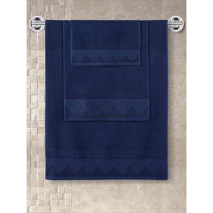 Полотенце махровое Siesta, размер 40x60 см, цвет синий