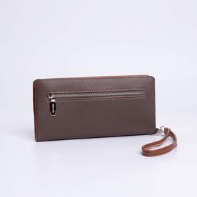

Кошелёк женский, отдел на молнии, цвет коричневый