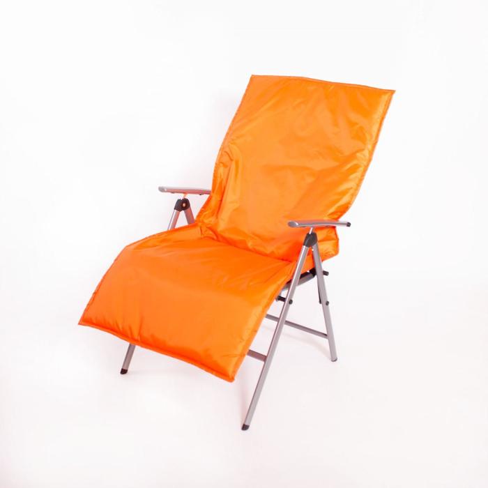 Подушка-матрас водоотталкивающ., оранжевый, 140х60х3,5 см.
