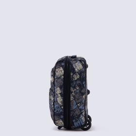 

Чемодан малый 20", отдел на молнии, с расширением, наружный карман, 2 колеса, цвет чёрный