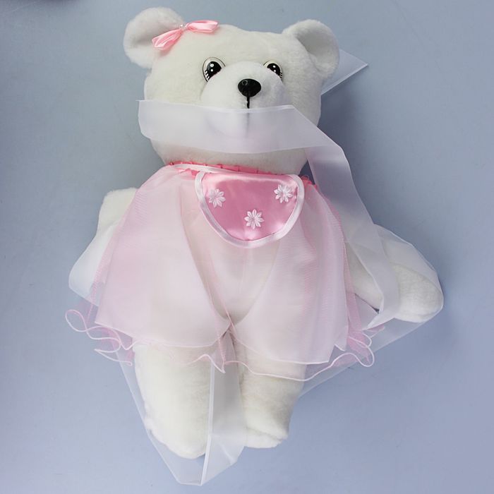 Мишка на радиатор «Выписка из роддома», для девочки