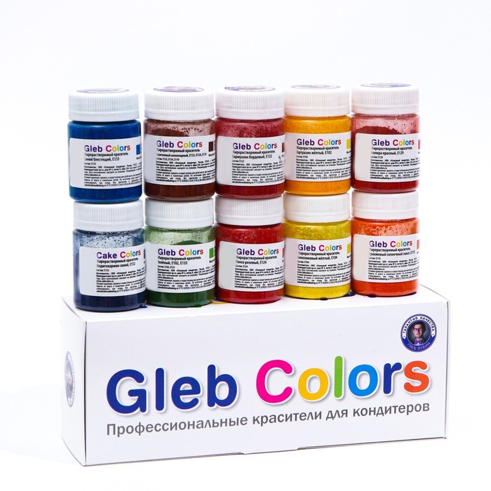 фото Набор жирoрастворимых красителей gleb colors 10 цветов