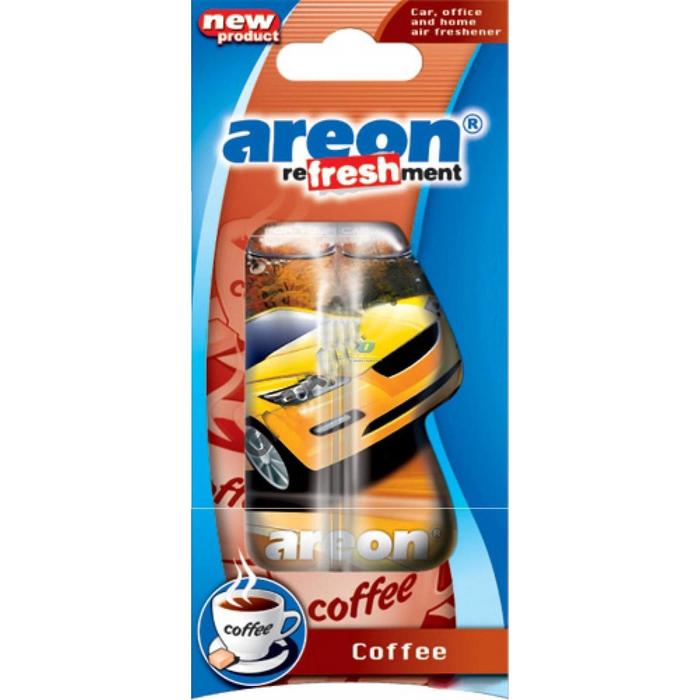 Ароматизатор Areon Refreshment, на зеркало, гелевый, аромат кофе 161681a