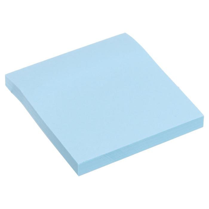 Блок с липким краем 76 мм х 76 мм, 80 листов, пастель, голубой блок с липким краем 76 мм х 76 мм 80 листов пастель голубой