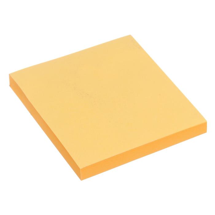 Блок с липким краем 76 мм х 76 мм, 80 листов, флуоресцентный, оранжевый бумага для заметок с клеевым краем stick n hopax 76 76 мм ярко оранжевый 100 л в упаковке 12 блоков