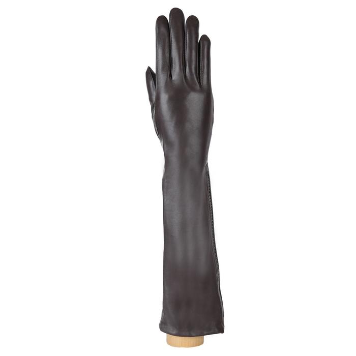 Перчатки женские, натуральная кожа, размер 7, коричневый