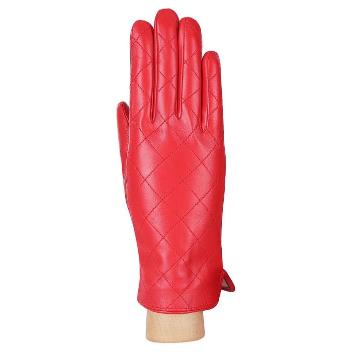 Перчатки женские натуральная кожа (Размер 6.5) красный