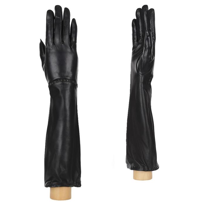 Перчатки женские натуральная кожа (Размер 6.5) черный