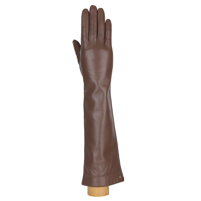 Перчатки женские, натуральная кожа, размер 7, темно-бежевый