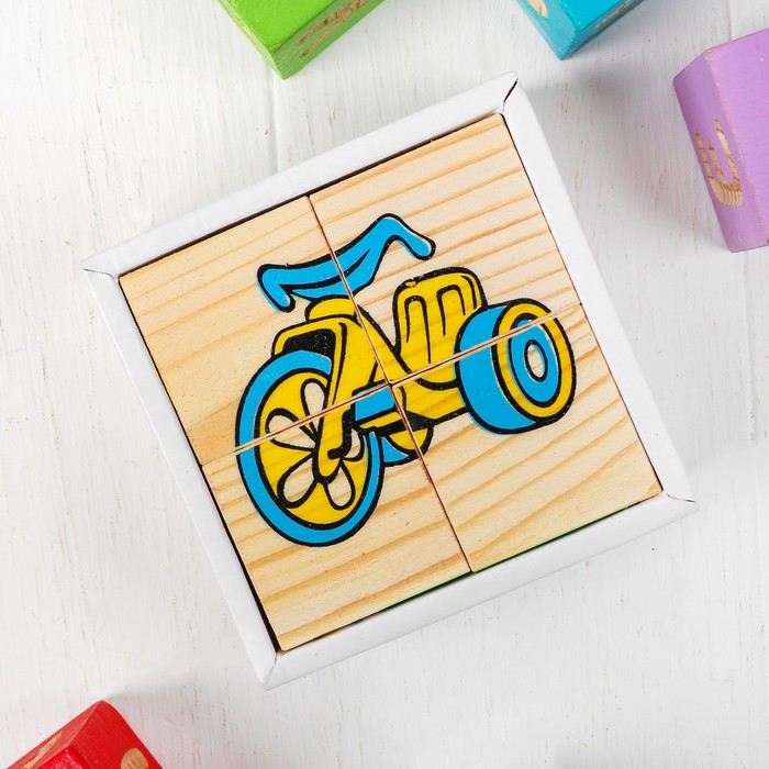 Кубики "Игрушки" 4 элемента