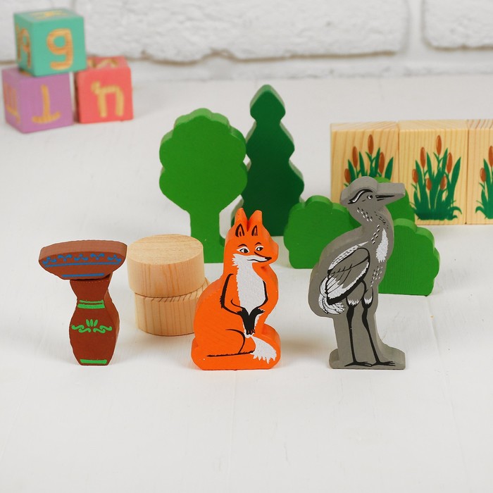 Конструктор "Сказки. Лиса и журавль", 14 элементов