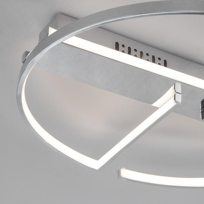 

Люстра Griff, 120Вт LED, 9600лм, 3300-6500К, цвет хром, с ПДУ