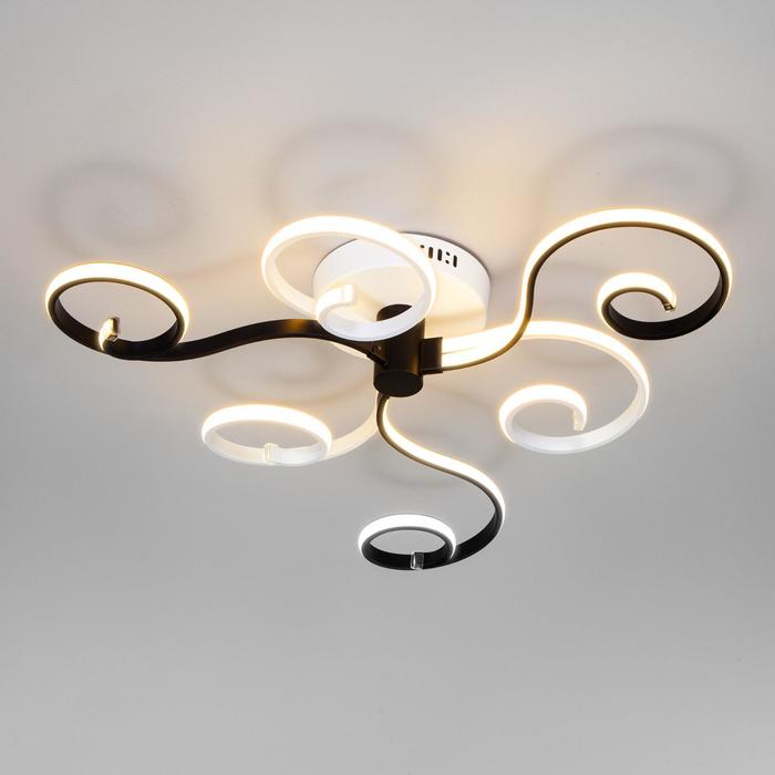 

Люстра Friori, 140Вт LED, 10500лм, 3300-6500К, цвет белый, чёрный, с ПДУ