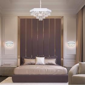 

Люстра Pelle, 9x60Вт E14, цвет хром