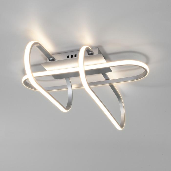 

Люстра Grafette, 73Вт LED, 6000лм, 3300-6500К, цвет серебро, с ПДУ