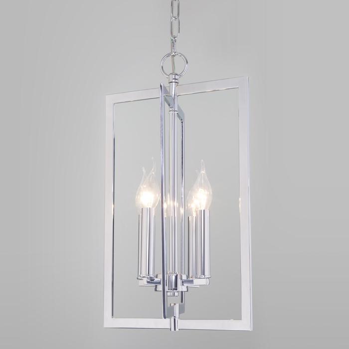 Люстра Hudson, 4x60Вт E14, цвет хром