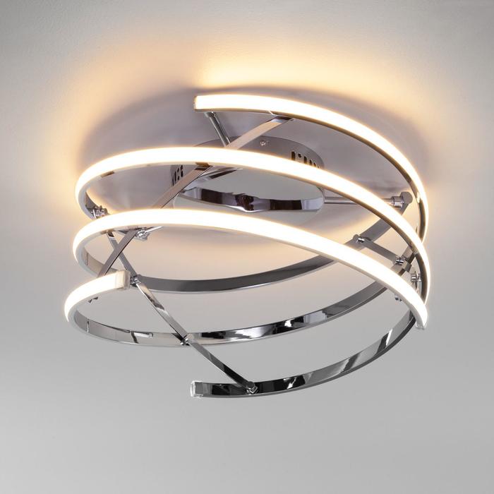 

Люстра Breeze, 140Вт LED, 12000лм, 3300-6500К, цвет хром, с ПДУ