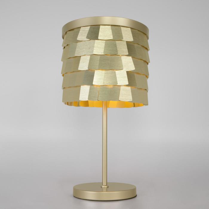 Настольная лампа Corazza, 4x60Вт E14, цвет шампань