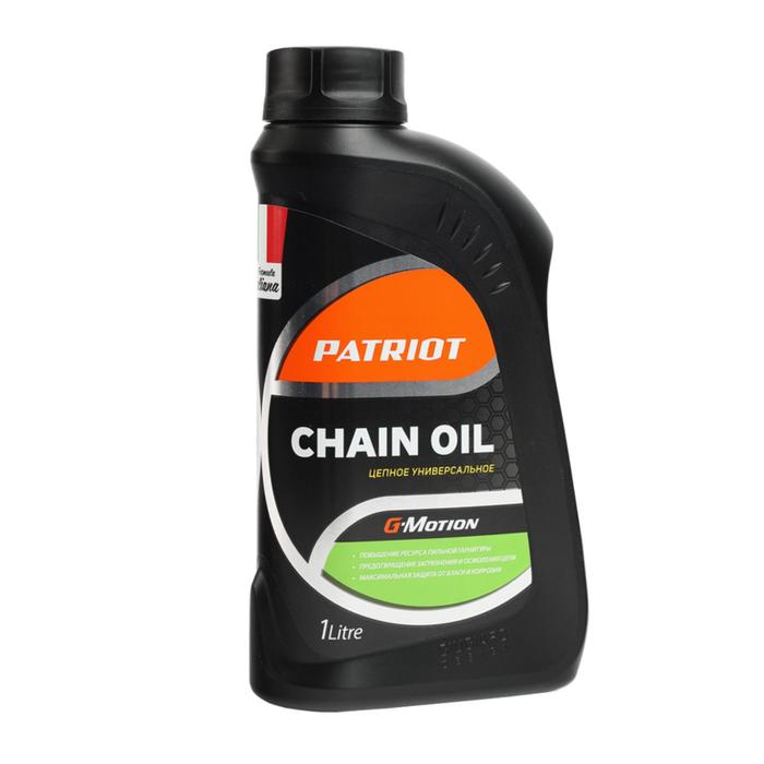 Масло цепное PATRIOT G-Motion Chain Oil, 1 л, -20/+35 °С масло цепное oilright chain oil 1 л