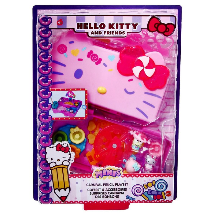 фото Набор-пенал hello kitty «мини-мир. фруктовый плаж» mattel