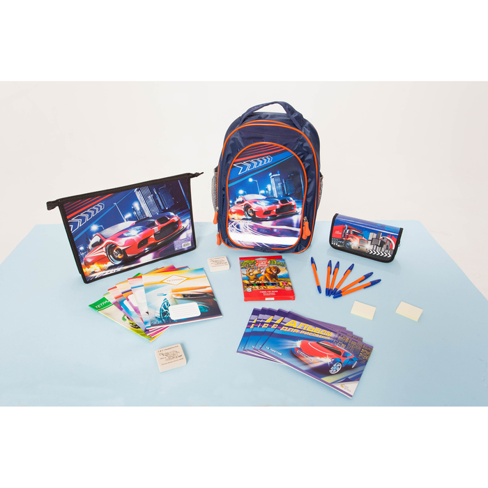 Ручка шариковая Erich Krause R-301 Orange, узел 0.7 мм, чернила синие, длина линии письма 2000м