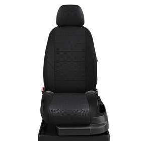 

Авточехлы для Volkswagen Polo с 2010-2020 хэтчбек Спинка и сиденье 40/60, 5-подгол-ов. Середина: жаккард готика. Боковины: чёрный креп. Спинка: чёрная