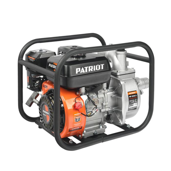 Мотопомпа PATRIOT MP2036S, 4Т, бенз., 4050 Вт, 5.5 л.с, 600 л/мин, вход 50 мм мотопомпа patriot mp2036s 4т бенз 4050 вт 5 5 л с 600 л мин вход 50 мм