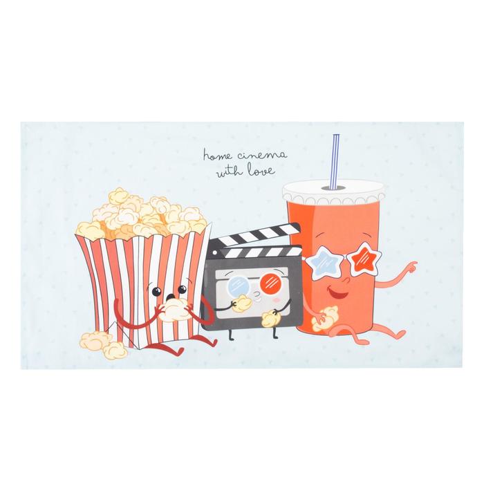 фото Полотенце "этель" home cinema 40х73 см, 100% хлопок, саржа 190 гр/м2