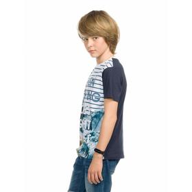 

Футболка для мальчиков, рост 152 см, цвет тёмно-синий