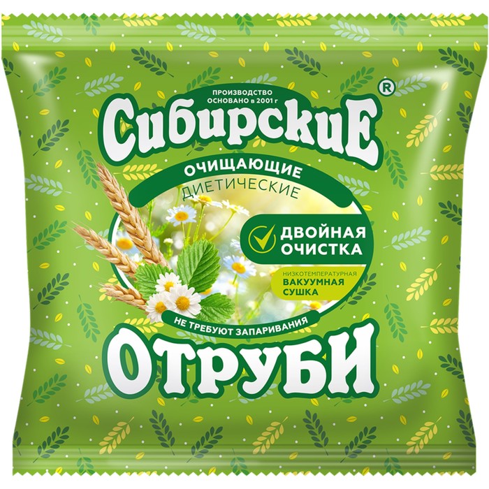 Сибирские отруби пшеничные очищающие, 200 г отруби продуктовая аптека пшеничные 300 г