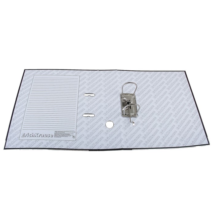 Папка-регистратор А4, 70мм Original, разборный, мраморный, чёрный, пластиковый карман, металлический кант, картон 2мм, вместимость 450 листов