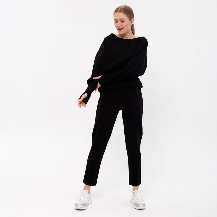 

Костюм женский (джемпер, брюки) MINAKU: Casual Collection цвет чёрный, размер 44