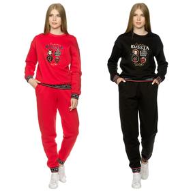 

Комплект из свитшота и брюк женский, размер M, цвет чёрный