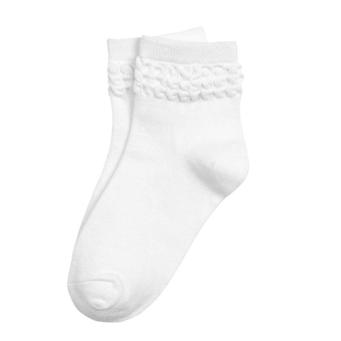 Носки для девочек, размер 14-16, цвет белый носки rusexpress для девочек размер 14 белый