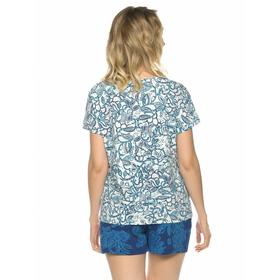 

Комплект из футболки и шорт женский, размер M, цвет голубой