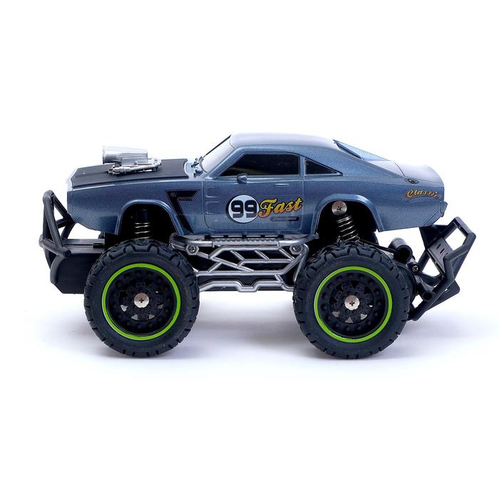 

Машина радиоуправляемая «Бигфут», работает от батареек, цвет серый