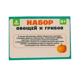 

Развивающий набор "Овощи" 15х10х5 см, уценка