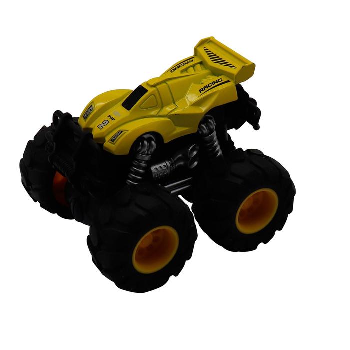 Машинка гоночная 44 фрикционная двойной реверс жёлтая 528₽