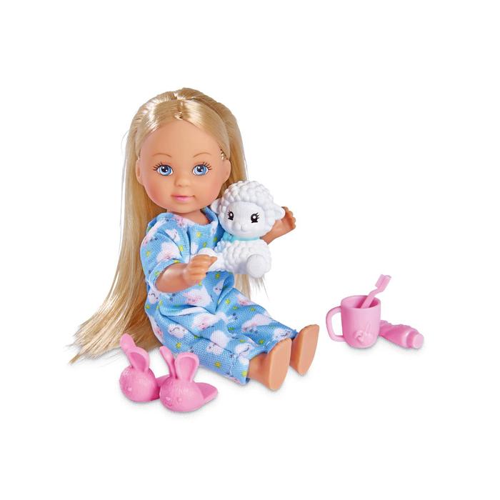 Кукла «Еви» 12 см, с овечкой, набор «Спокойной ночи»