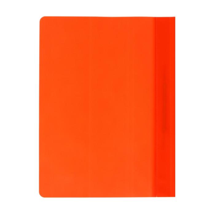 Папка-скоросшиватель Calligrata, А4, 120 мкм, оранжевая, прозрачный верх