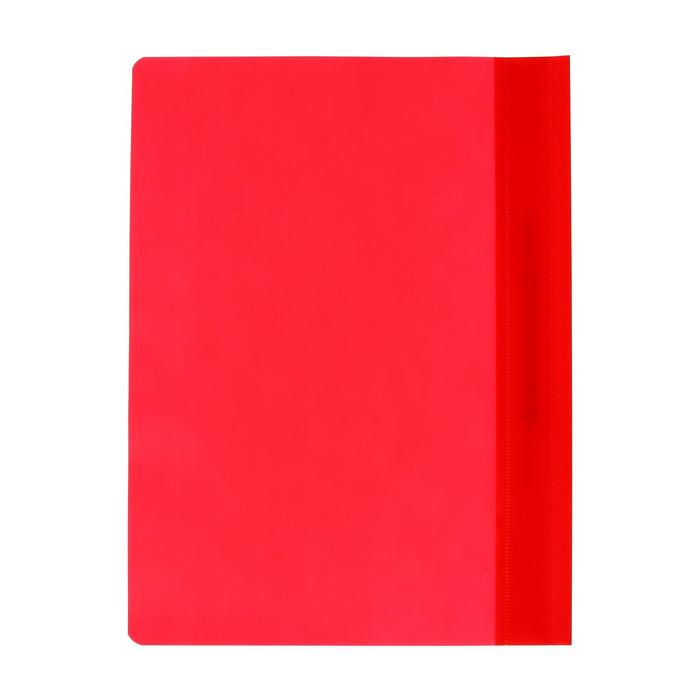 Папка-скоросшиватель Calligrata, А4, 120 мкм, красная, прозрачный верх