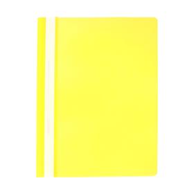 Папка-скоросшиватель Calligrata, А4, 180 мкм, жёлтая, прозрачный верх