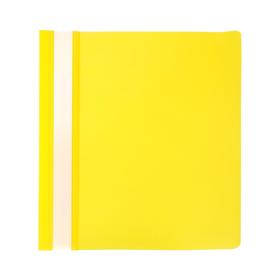 Папка-скоросшиватель Calligrata, А5, 120 мкм, жёлтая, прозрачный верх