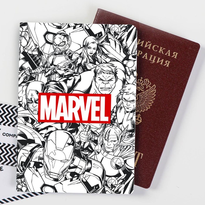 Обложка для паспорта MARVEL, Мстители printio обложка для паспорта щит мстители